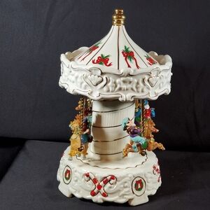 Santa and Elves Christmas Carousel